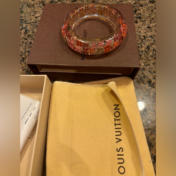 Louis Vuitton Inclusion Monogram Resin Bangle - Picture 1 of 9